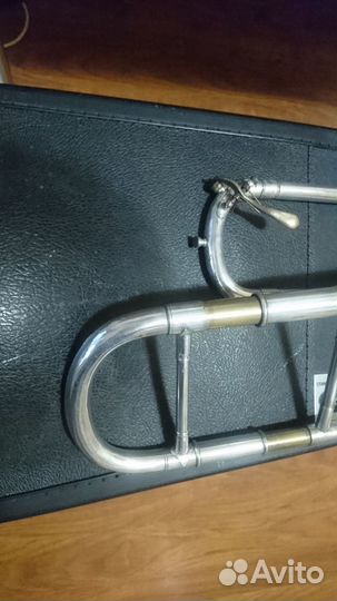 Антикварный тенор-тромбон Conn (США)