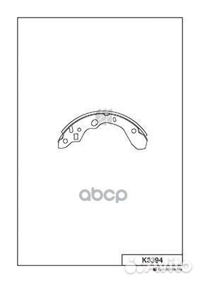 Колодки торм.бараб. mazda 323 98-03 K3394 Kas