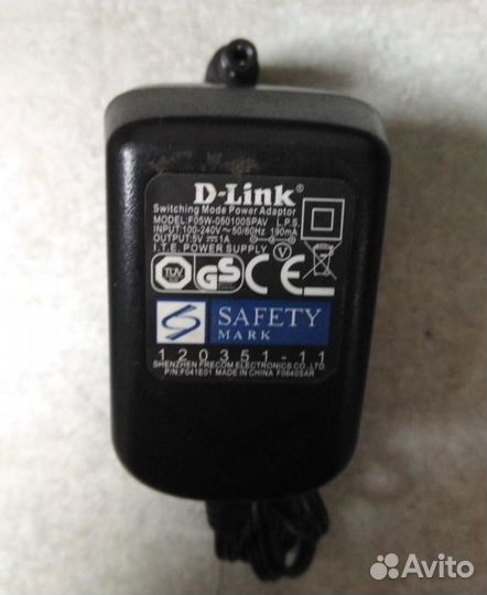 Блок питания внешний 5V 1A D-Link F05W-050100spav