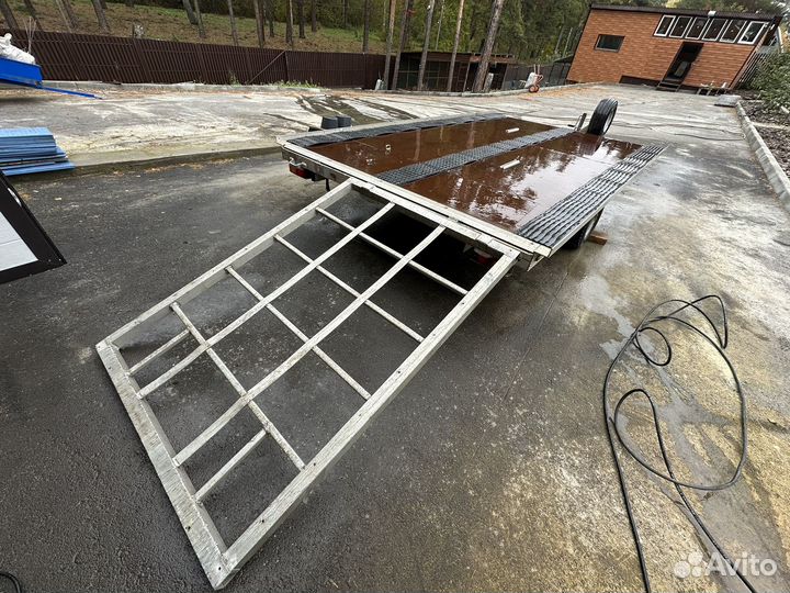 Прицеп для 2-х снегоходов алюминиевый