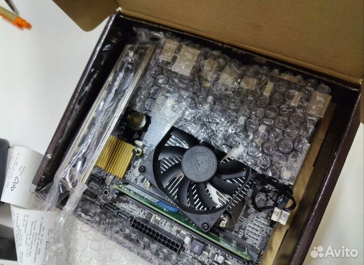 Комплект asus h110m-r + qnct + кулер