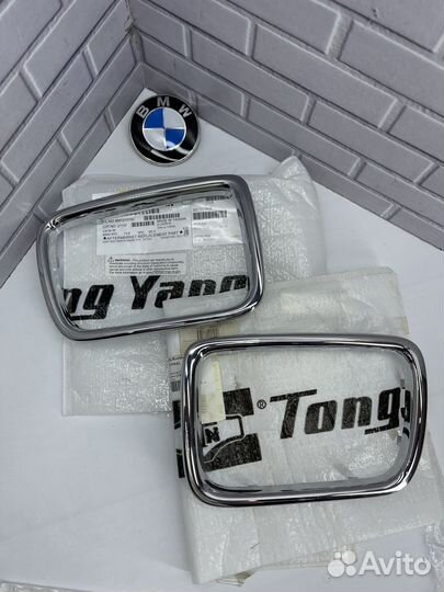 Решетка радиатора хром ноздри на BMW E34 (2шт.)