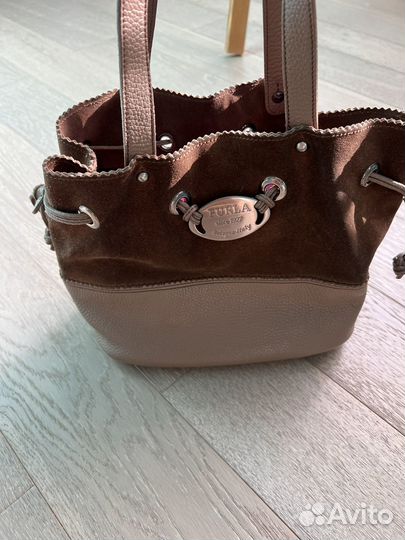 Сумка натуральная замша кожа италия