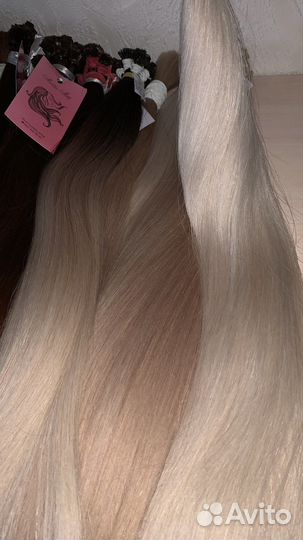 Волосы для наращивания блонд