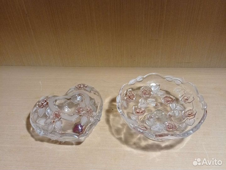 Хрустальная конфетница СССР Германия