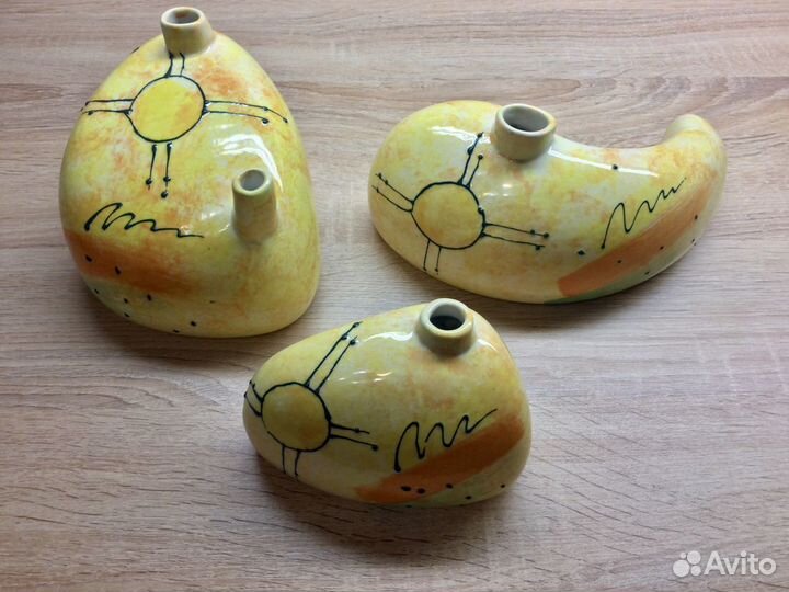 Старинная Ваза - Солнце Ручная работа XX век