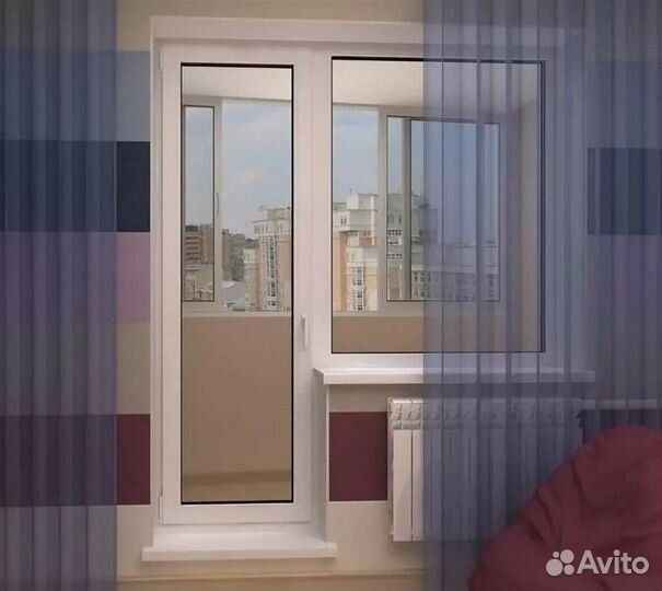 Балконный блок теплый