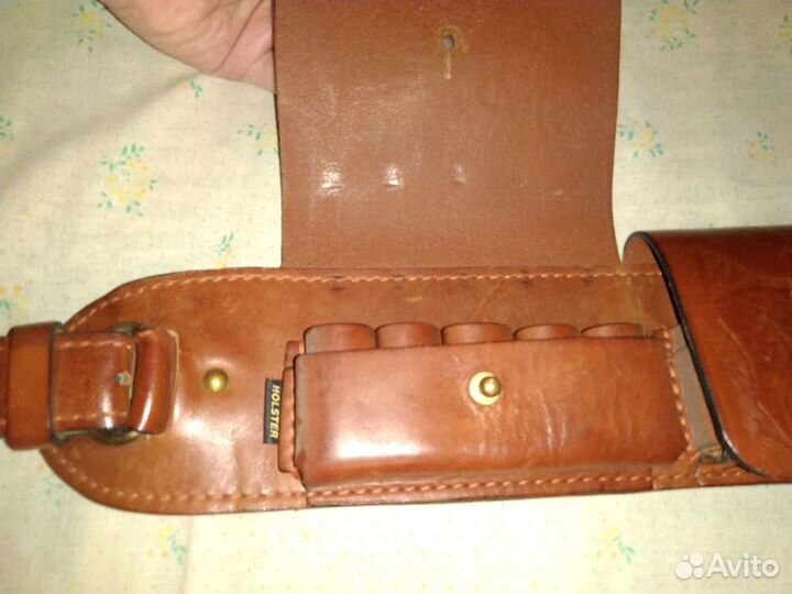 Патронташ кожаный
