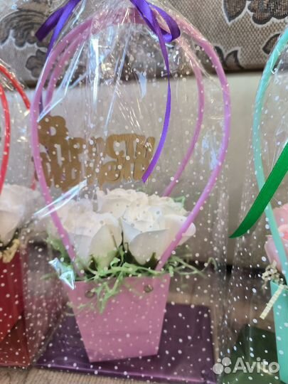 Букет цветов+ топпер