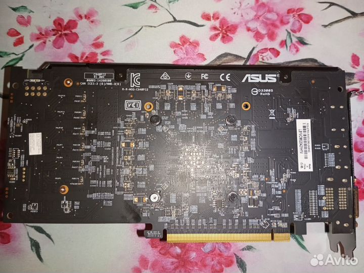 Видеокарта asus rog strix rx570 8 gb