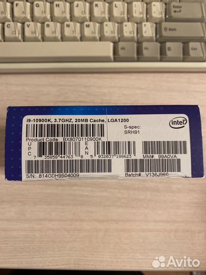 Процессор Intel Core i9 10900K BOX гаран авг 2024