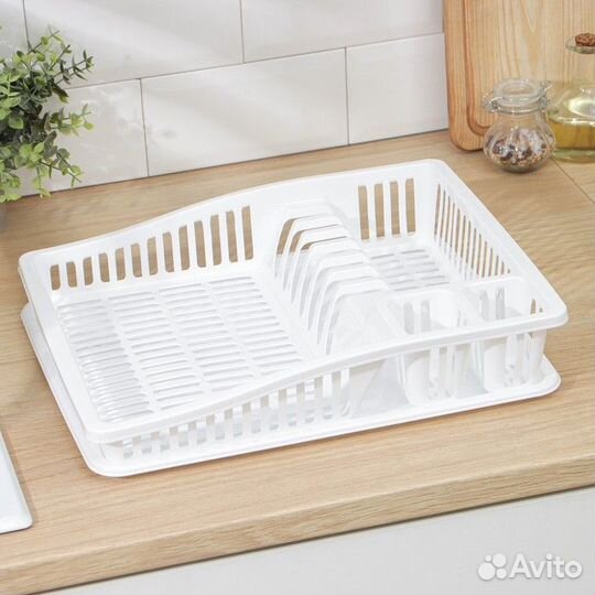 Сушилка для посуды ddstyle «Степ», 38318 см, цвет