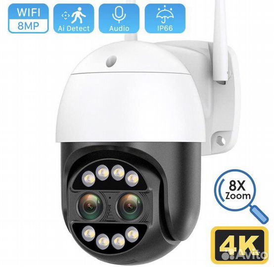 Камера поворотная 2-линзовая