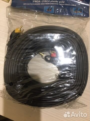 Кабель Dayton 3xRCA - 3xRCA (тюльпаны) 15 метров