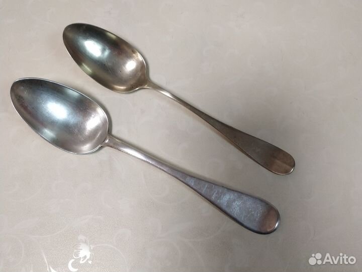 Ложки столовые серебро, 19 век, 84 пр