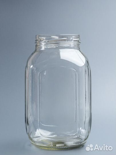 Банки 3 литра (3000мл) кубышка квадрат
