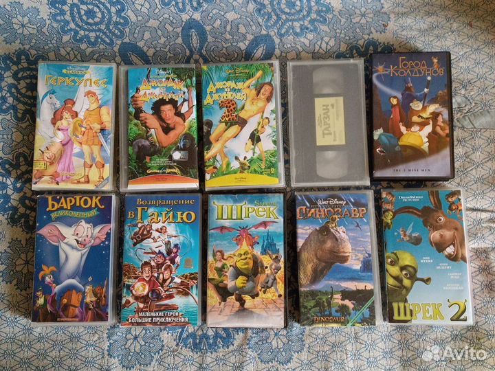 Видеокассеты vhs с фильмами и мультфильмами