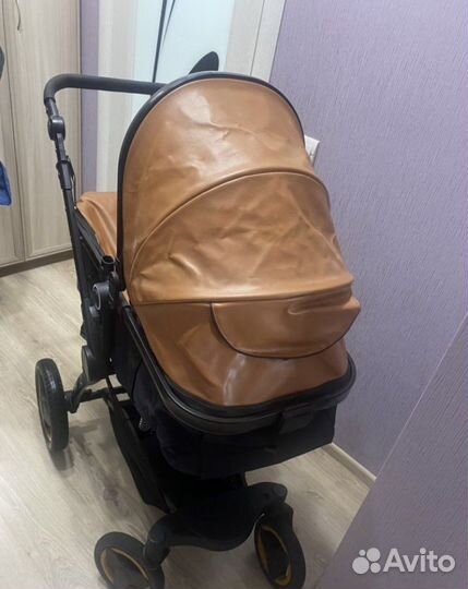 Коляска 2 в 1 эко кожа