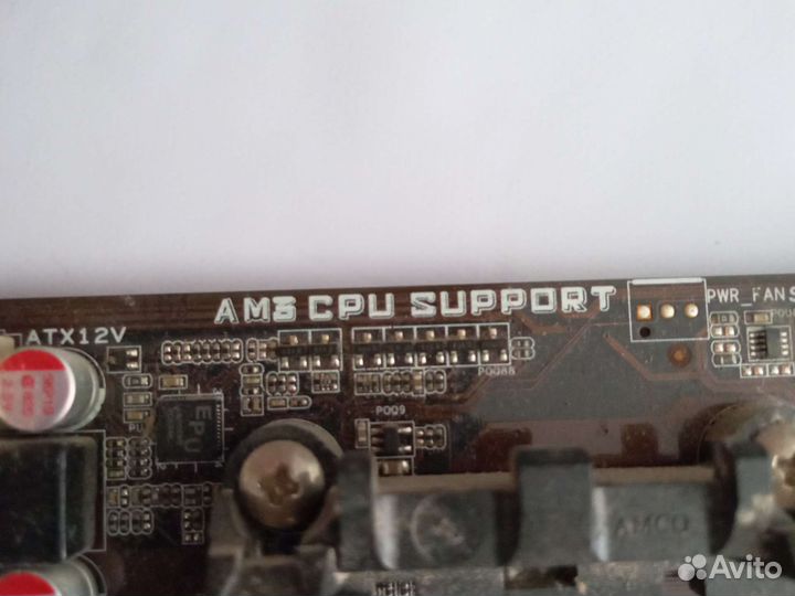 Материнская плата asus m2a74-AM + две планки