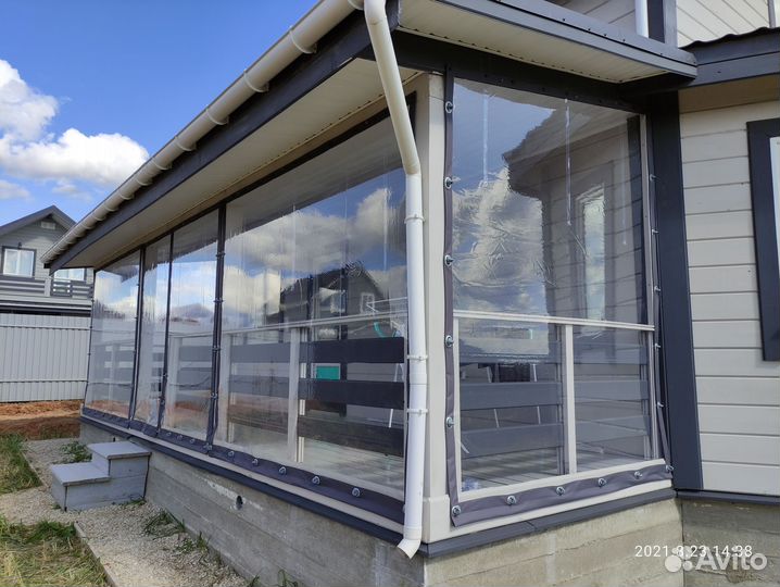 Мягкие окна для кафе летней веранды беседки