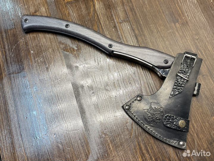 Топор «Варяг» с кожаным чехлом