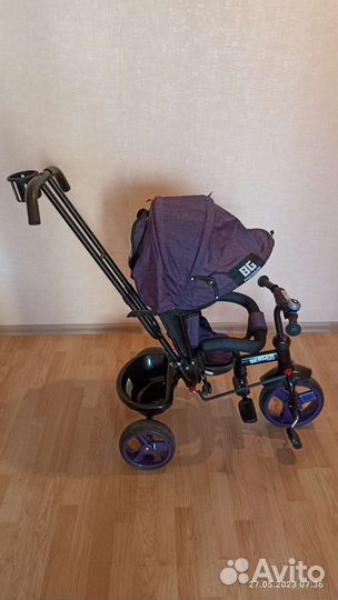 Детский велосипед с родительской ручкой