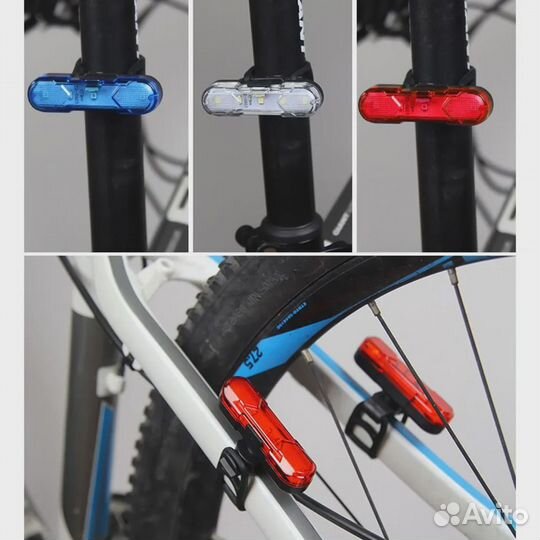 Мощный LED задний фонарь для велосипеда AS1010 USB