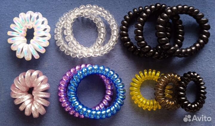 Резинки-пружинки для волос. 12 штук