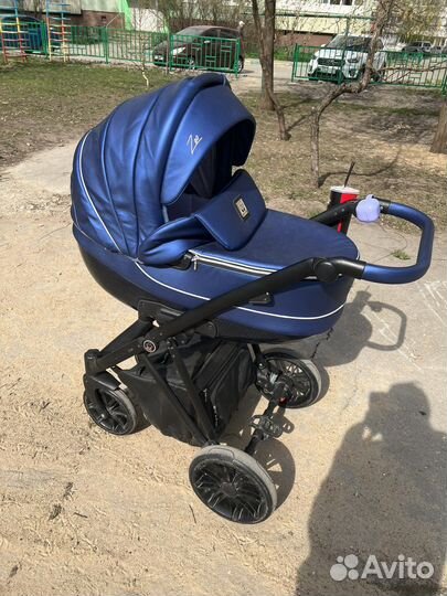 Коляска camarelo Zeo 2в1 эко кожа