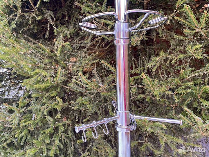 Барная стойка для кухни хром 144 см