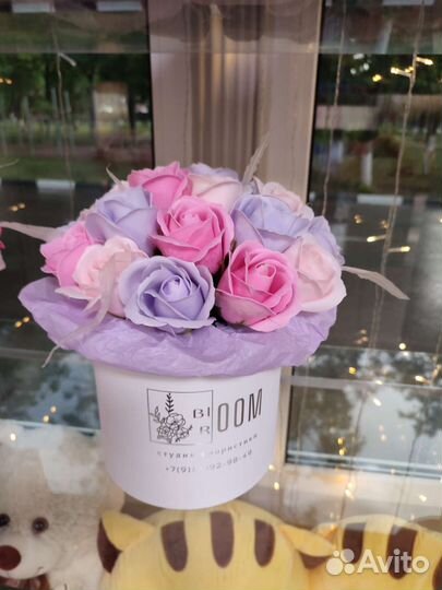 Букеты Композиции из мыльных роз