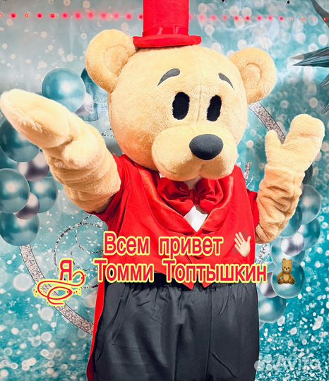 Ростовая кукла, Томми Топтышкин, поздравление