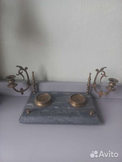 Письменный настольный антикварный прибор