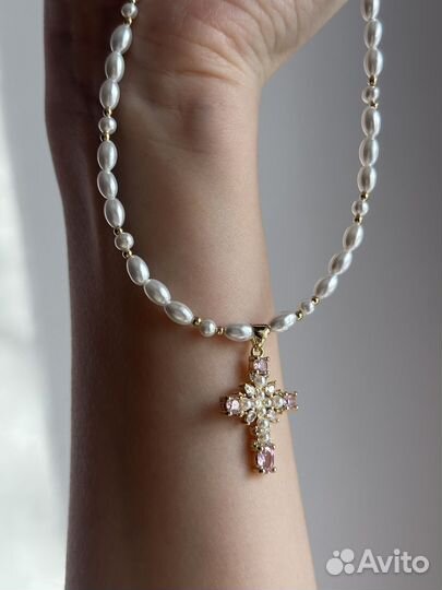 Чокер из жемчуга