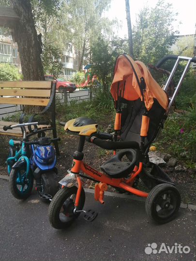 Продам велосипед и беговелы