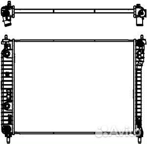 Радиатор охлаждения двигателя GM captiva/antara