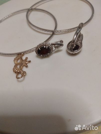 Серьги серебро