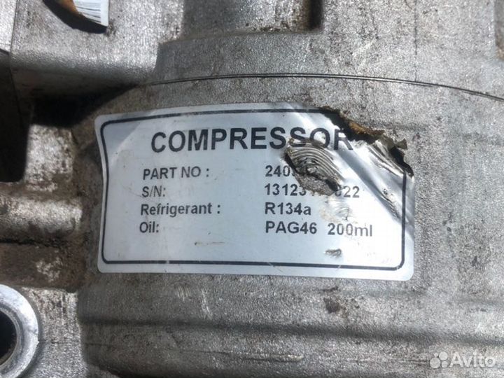 Компрессор кондиционера Audi A8 D2/4D 4.2 AQF 2001