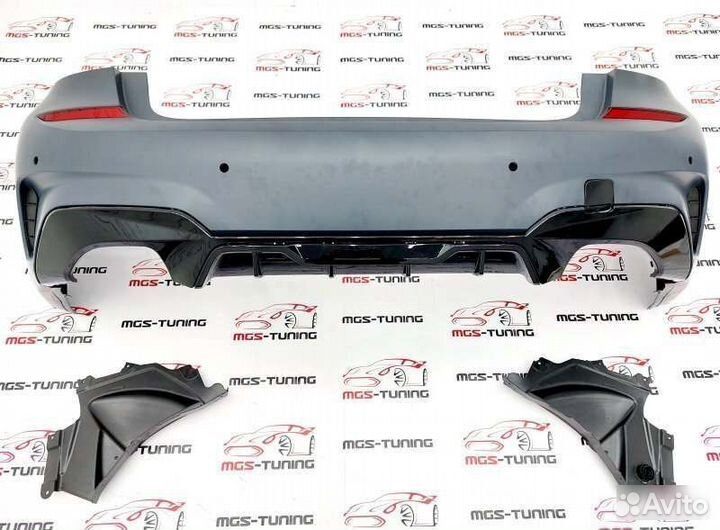 Задний бампер М пакет (M-Tech) BMW 3 серия G20