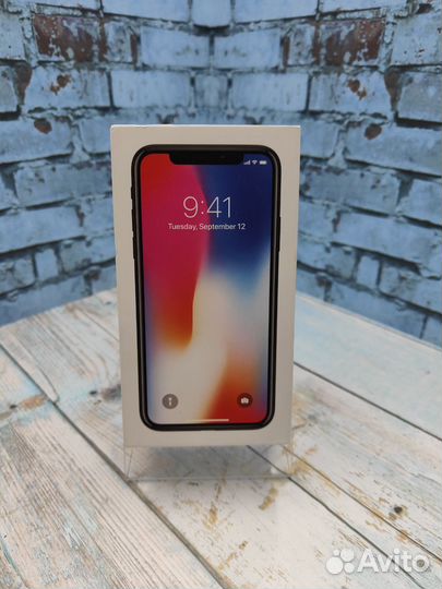 Коробка iPhone X Space Gray 256GB Оригинал