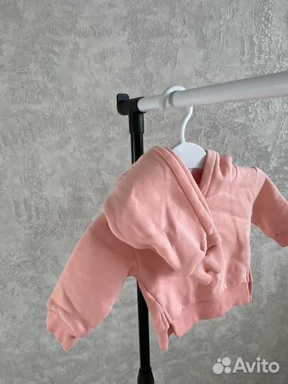 Комплект толстовка и брюки для новорожденной 62см