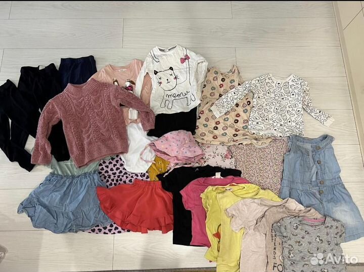 Вещи пакетом на девочку 104 110