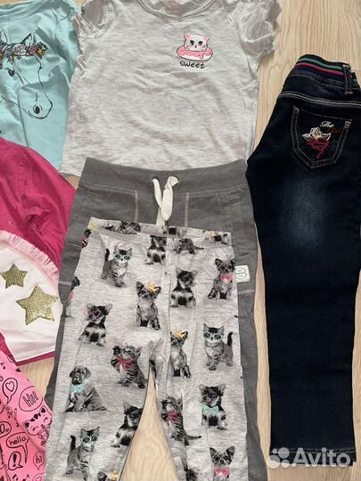 Брендовые вещи пакетом девочке 110 116 122