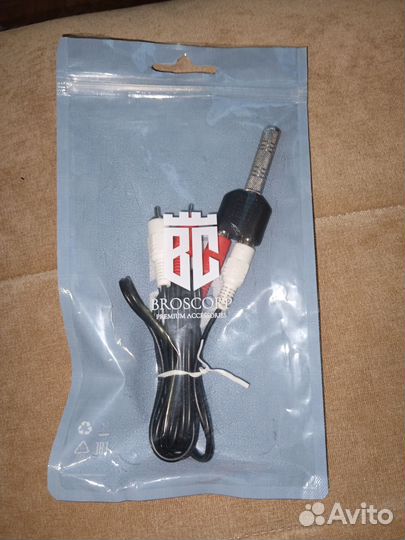 Переходник 2 RCA to jack 3,5 mm