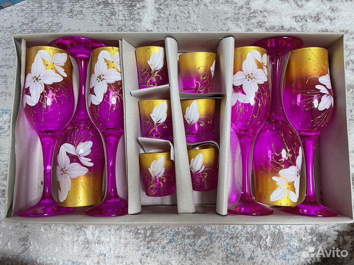 Подарочный набор фужеры+рюмки