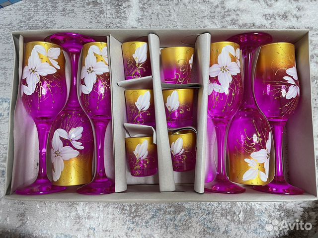 Подарочный набор фужеры+рюмки