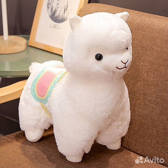 Альпака мягкая игрушка 35см, 50см новые