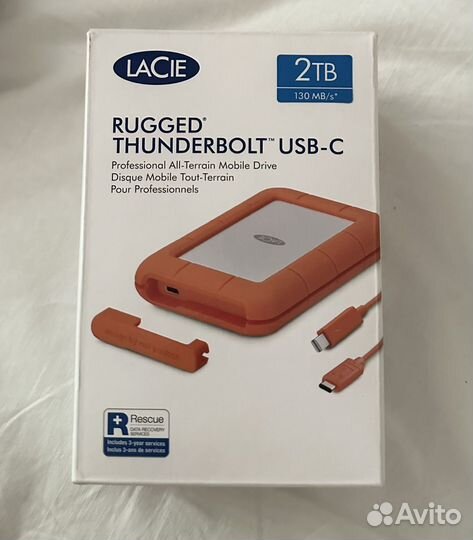 Внешний HDD Lacie 2Tb Rugged Thunderbolt