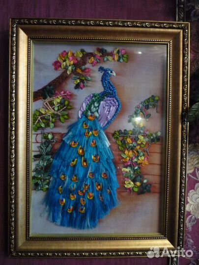 Картина лентами 