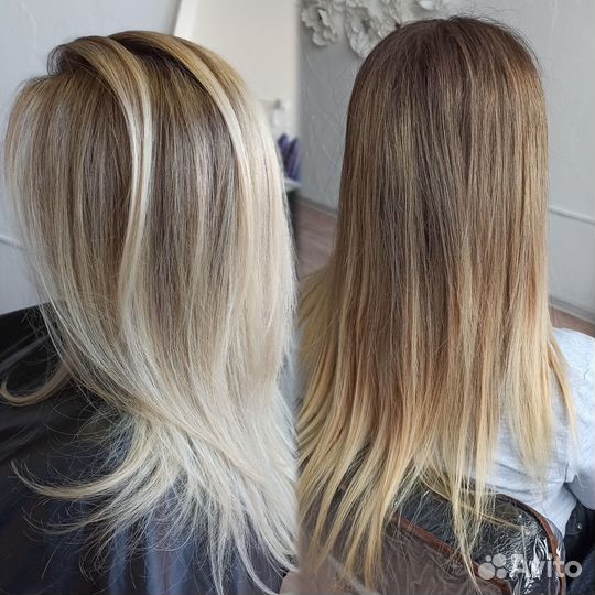 Модель на окрашивание волос